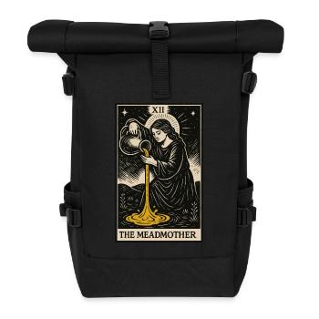 Impression d’art de carte de tarot Meadmother - Sac à dos roll top - noir - Devant