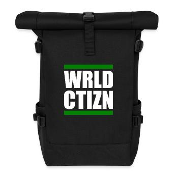 Wrld ctizn - world citizen - Roll Top Backpack - black - Front