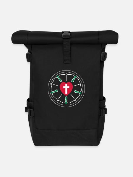 Jesus - Rolltop Rucksack - Schwarz