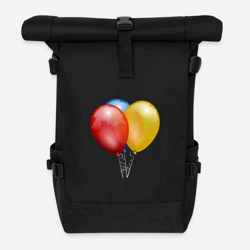 ballons - Sac à dos roll top - noir