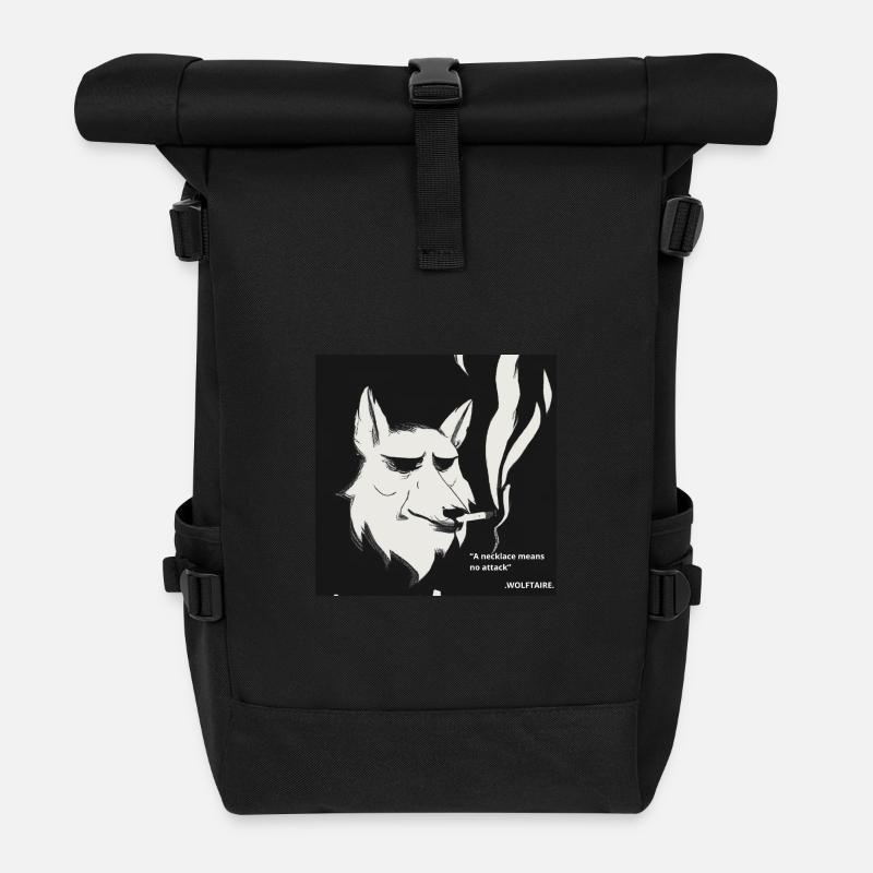 WOLFTAIRE - Sac à dos roll top - noir