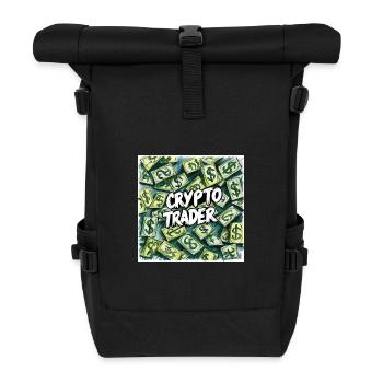 Pluie d’argent pour traders de cryptomonnaies - Sac à dos roll top - noir - Devant