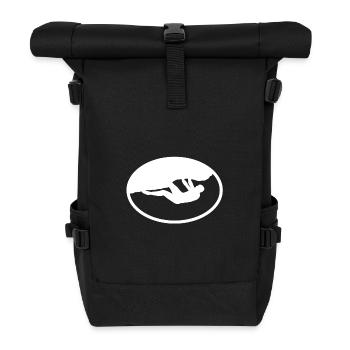 Boulderer en plein air - Sac à dos roll top - noir - Devant