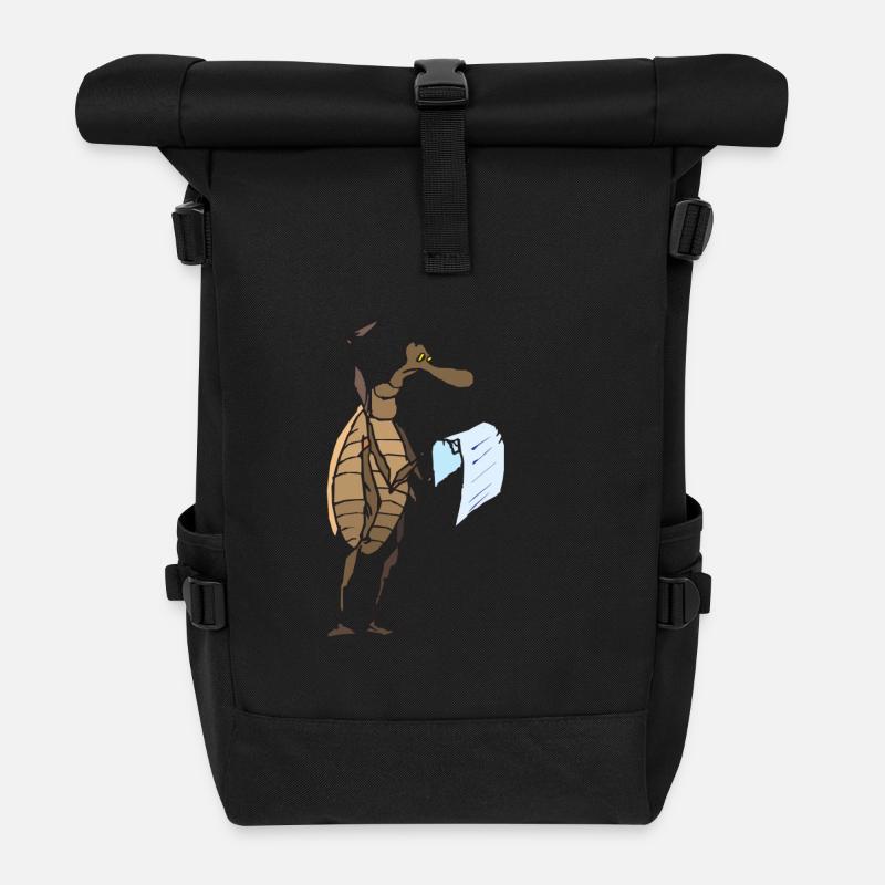insek 138 - Rolltop Rucksack - Schwarz