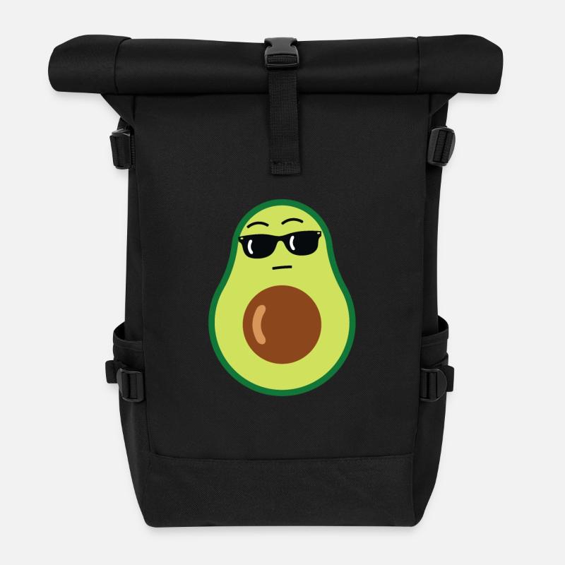 Avocado - Rolltop Rucksack - Schwarz