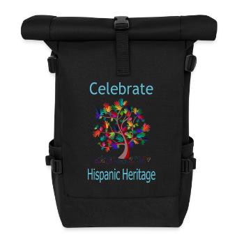 Celebrate Hispanic Heritage (B1) - Roll Top Backpack - black - Front