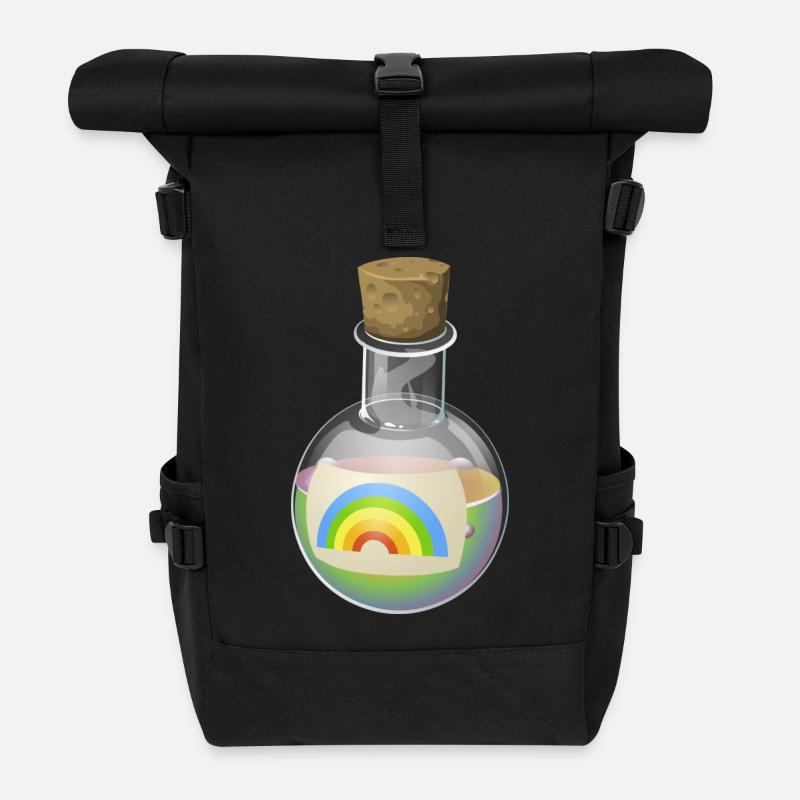 chimiste - Sac à dos roll top - noir