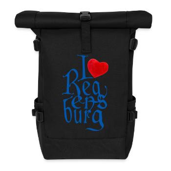 I love Regensburg ! - Rolltop Rucksack - Schwarz - Vorne