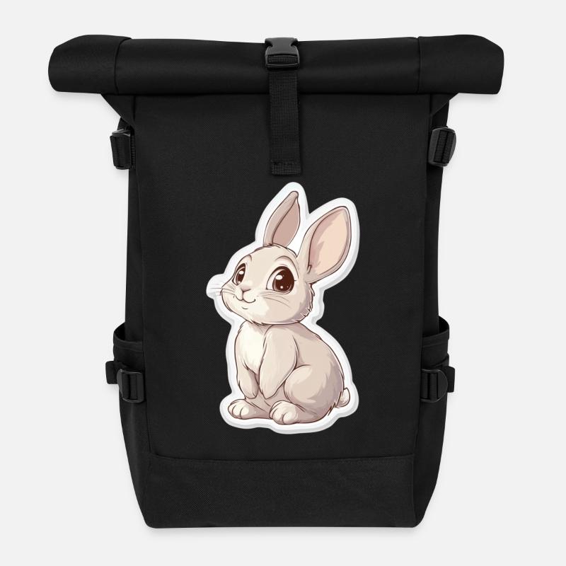 Hase - Rolltop Rucksack - Schwarz
