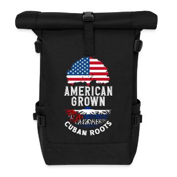Cuba Pride & Home - Design du drapeau de Cuba - Sac à dos roll top - noir - Devant