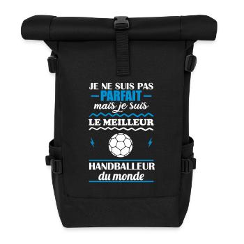 Pas parfait mais meilleur handballeur du monde - Sac à dos roll top - noir - Devant