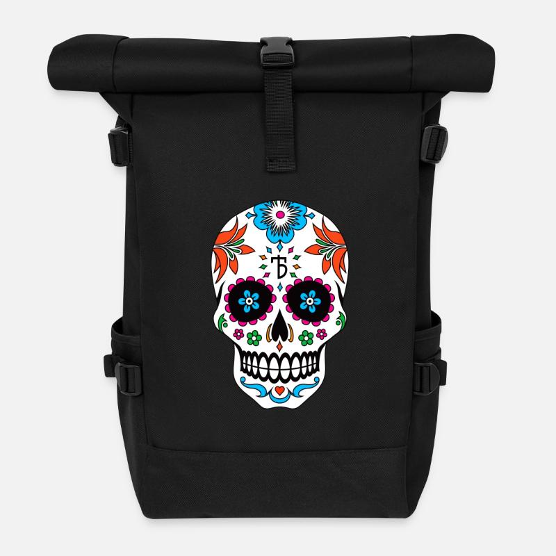 Shirt Blue Taco Kopenhagen - Rolltop Rucksack - Schwarz