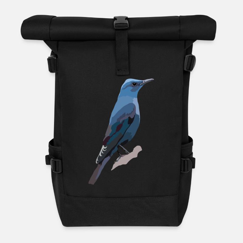 Blaumerle - Rolltop Rucksack - Schwarz