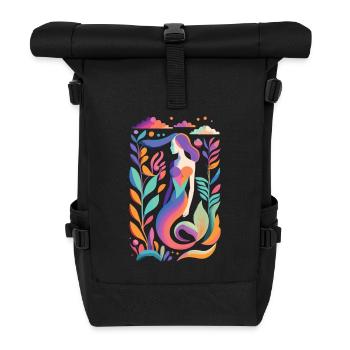 Magical Mermaid - Roll Top Backpack - black - Front