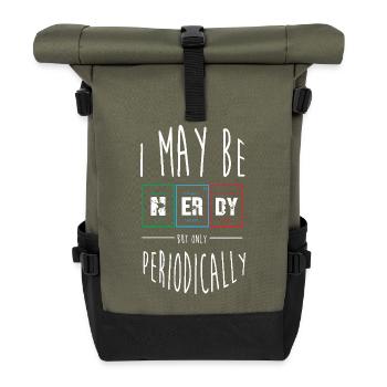 Periodic table - Roll Top Backpack - olive/black - Front