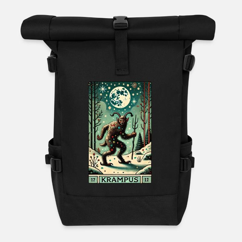 Krampusse - Rolltop Rucksack - Schwarz