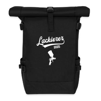Lackierer 2025 Ausbildung Beruf Lackiererei Azubi - Rolltop Rucksack - Schwarz - Vorne