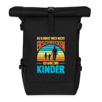 Bester Papa Der Welt Geschenke Weihnachten - Rolltop Rucksack - Schwarz - Vorne
