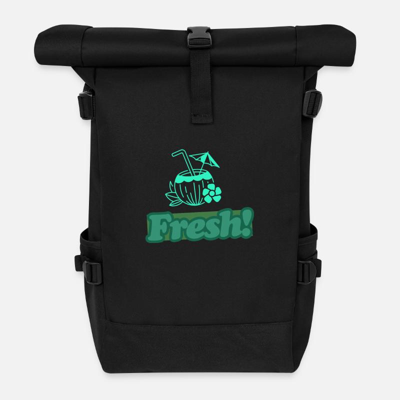 Frais! 3.0 - Sac à dos roll top - noir