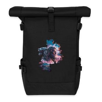 Jesus, the Lion of Judea - Lion of Judah - Roll Top Backpack - black - Front
