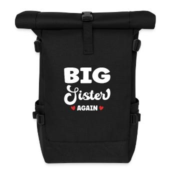 Big Sister Again – Dire grossesse - Sac à dos roll top - noir - Devant