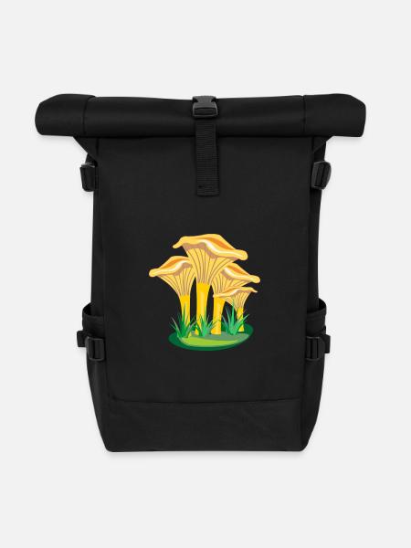 Pilze Pilze - Rolltop Rucksack - Schwarz