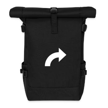arrow - Roll Top Backpack - black - Front