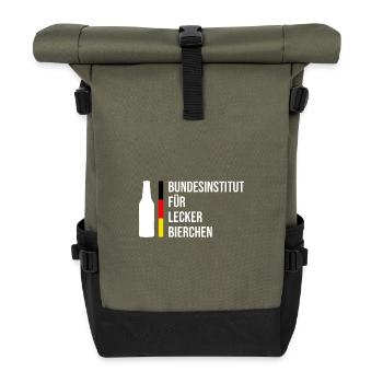 Federal Institute for Delicious Beers - Roll Top Backpack - olive/black - Front