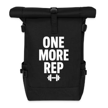 Une répétition de plus de la forme physique - Sac à dos roll top - noir - Devant