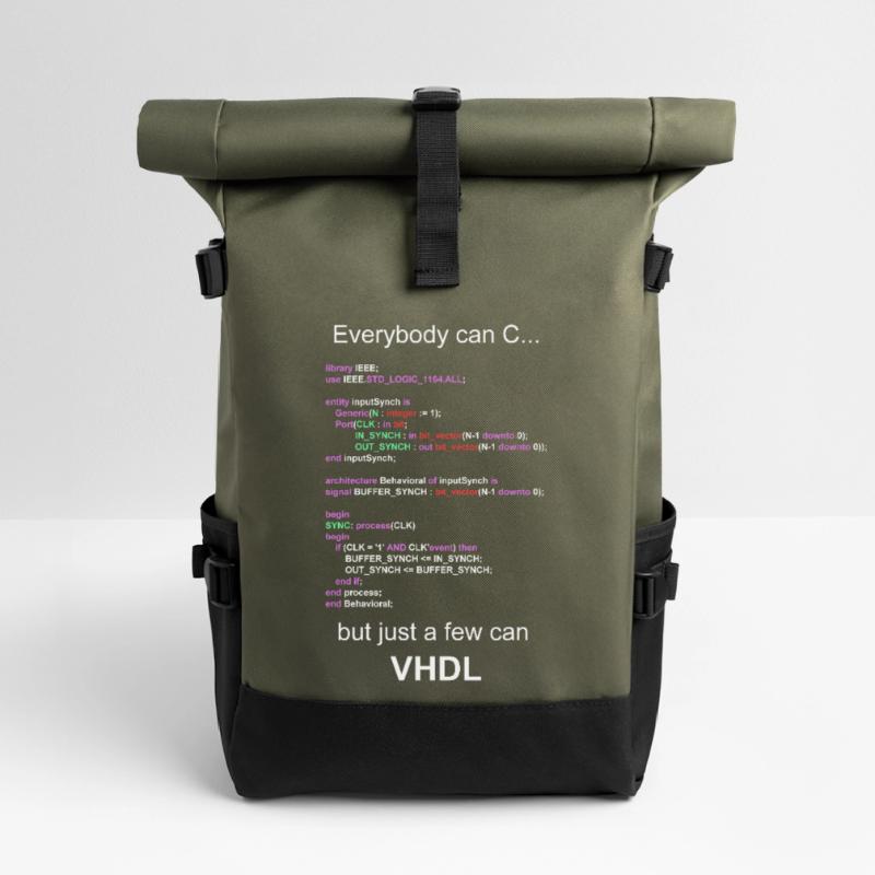VHDL HDL FPGA Developer Electrical Engineering Engineer Roll Top Backpack