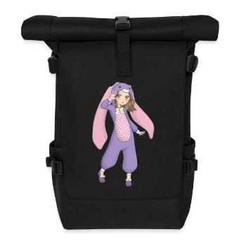 Manga - Rolltop Rucksack - Schwarz - Vorne