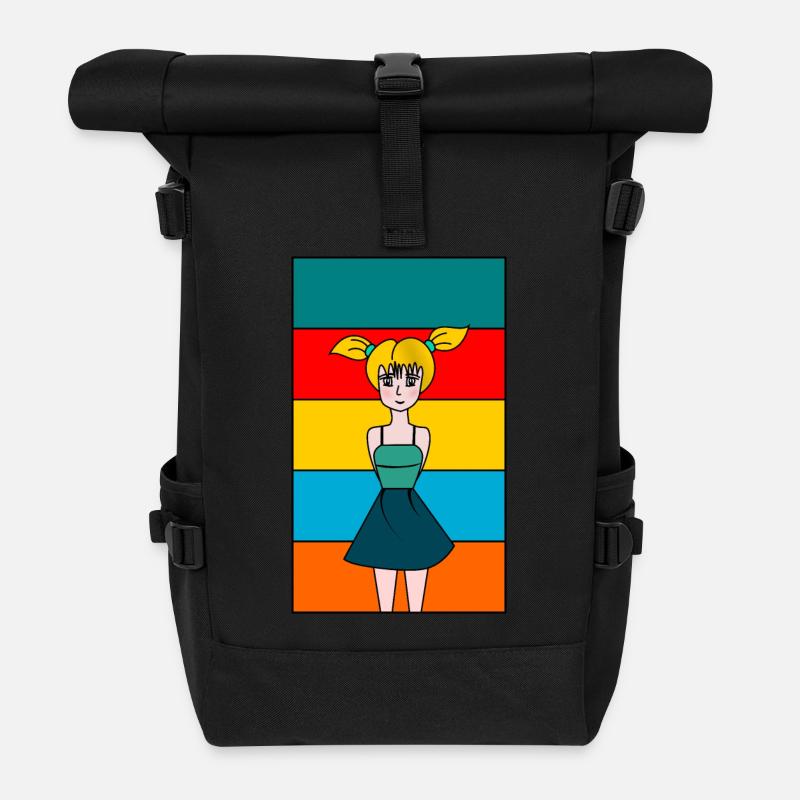 EHEFRAU. TOCHTER. JUGENDLICHER. FRAUENTAG - Rolltop Rucksack - Schwarz