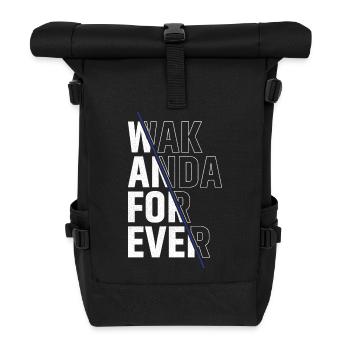 Wach Anda für immer - Rolltop Rucksack - Schwarz - Vorne