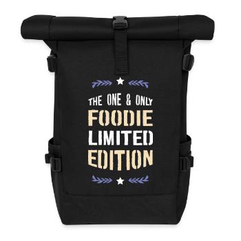 One and Only Foodie Limited Edition - Roll Top Backpack - black - Front