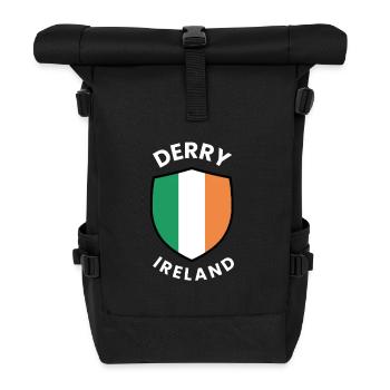 Derry Ireland Shield Flag - Roll Top Backpack - black - Front