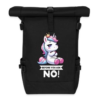 Avant que vous ne demandiez, pas de licorne licorne fan de licorne - Sac à dos roll top - noir - Devant