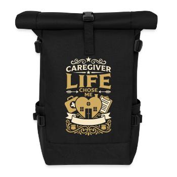 Home Care Assistant Hha Caregiver - Roll Top Backpack - black - Front