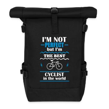 Pas parfait, mais le meilleur cycliste du monde - Sac à dos roll top - noir - Devant