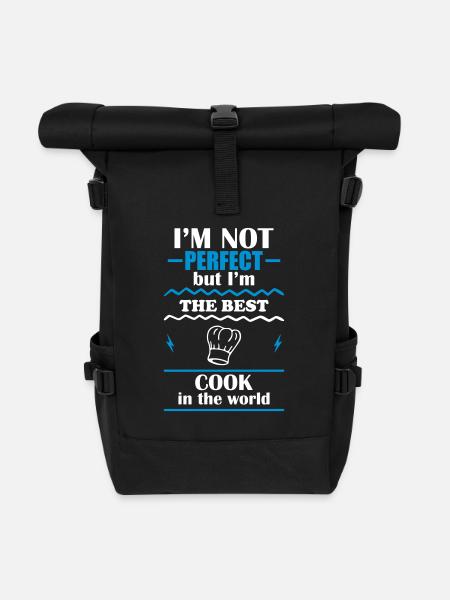 Pas parfait, mais le meilleur chef du monde - Sac à dos roll top - noir