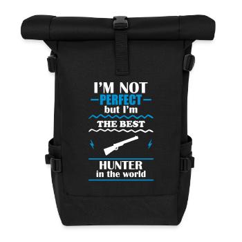 Pas parfait, mais le meilleur chasseur du monde - Sac à dos roll top - noir - Devant