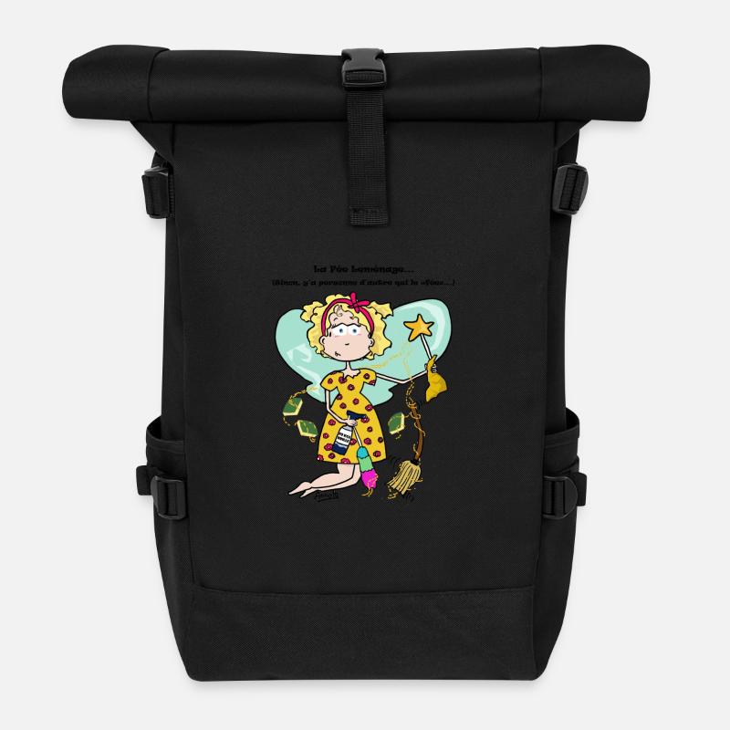 Fée Leménage - Sac à dos roll top - noir