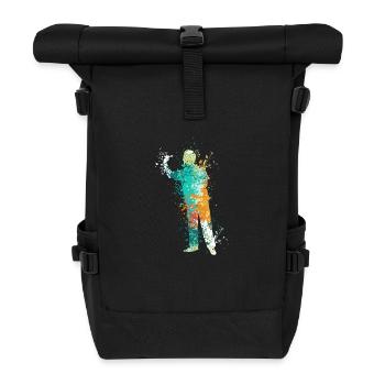 Splash Darts Design For Darts Players - Rolltop Rucksack - Schwarz - Vorne