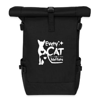 Cat rescue Every cat matters - Rolltop Rucksack - Schwarz - Vorne
