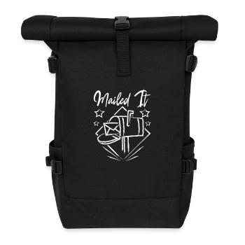 Funny Postal Worker, Mail it - Rolltop Rucksack - Schwarz - Vorne