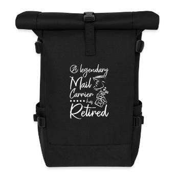 A legendary mail carrier has retired - Rolltop Rucksack - Schwarz - Vorne