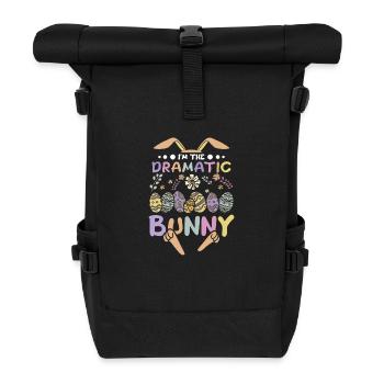 I'm The Dramatic Bunny Easter Day - Roll Top Backpack - black - Front