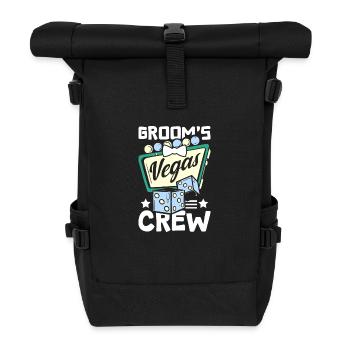 Groomsmen Groom's Vegas crew - Rolltop Rucksack - Schwarz - Vorne