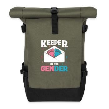 Keeper of the gender - Rolltop Rucksack - Olive/Schwarz - Vorne