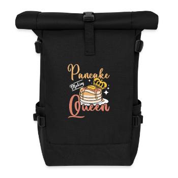 Pancake making queen - Rolltop Rucksack - Schwarz - Vorne