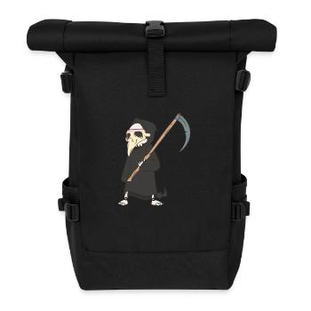 Halloween Medieval Plague Grim Reaper - Roll Top Backpack - black - Front